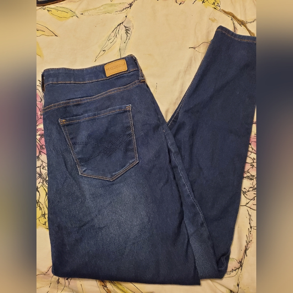 Aeropostale, blue jeans, high wasted,jeggings
